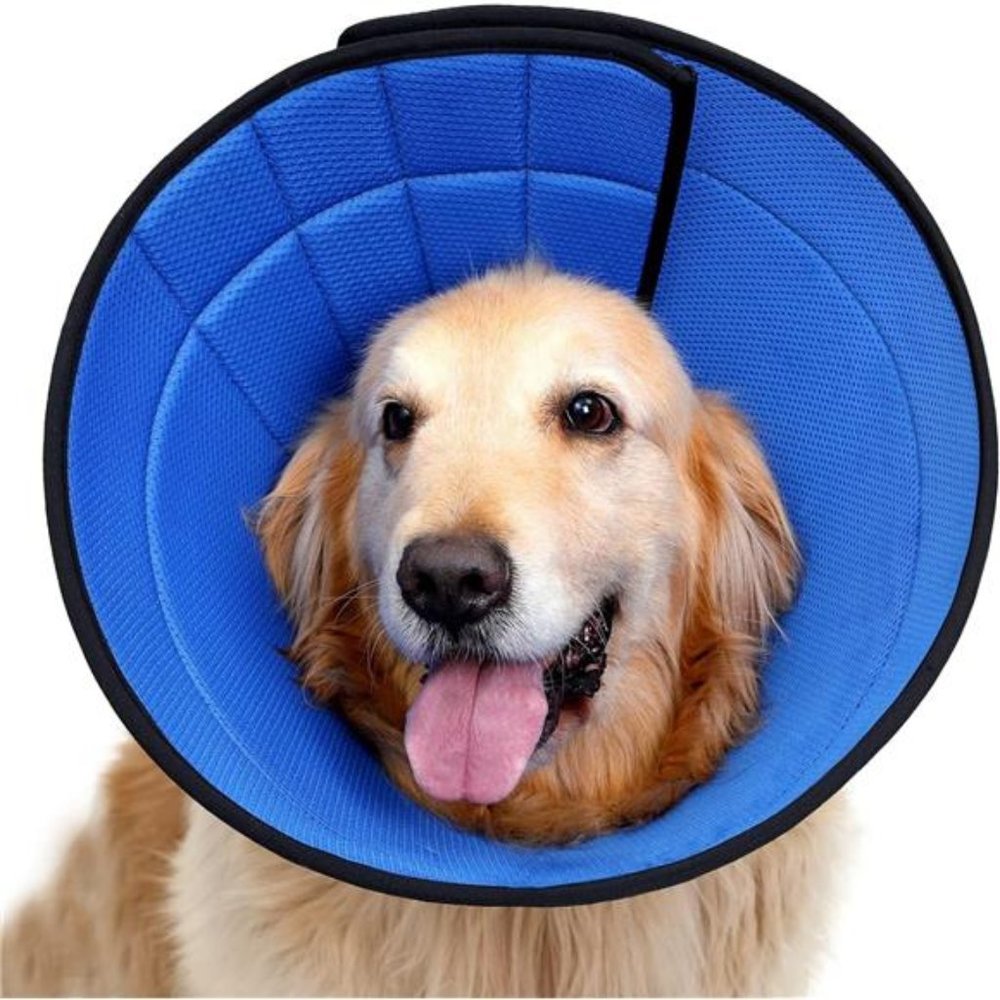 Soft Dog Cone for Large Dogs, Recovery Collar, E Collar (3(Neck: 7.75-9.5")